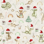 Dragon et arc-en-ciel boho de Noel