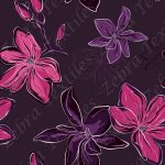 Fleur moderne rose et violet