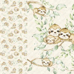 Paresseux fond beige Panneau doudou