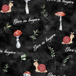 Escargot guère ta fougère fond noir