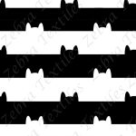 Rayé de chat noir et blanc