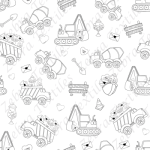 Camion construction Saint-Valentin à dessiner * Exclusif *