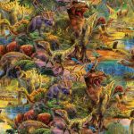 Dinosaure dans la jungle