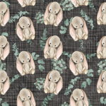 Lapin fond lin gris 3