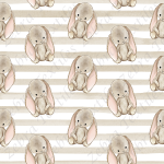 Lapin fond rayé taupe