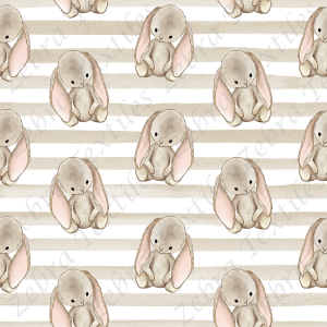 Lapin fond rayé taupe