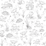 Grenouille à dessiner