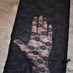 Dentelle extensible noire