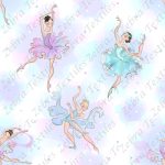 Ballerine élégante fond blanc