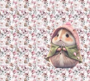 Hamster et douce fleur Panneau doudou
