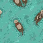 Loutre dans la mer