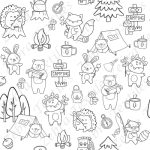 Animaux en camping à dessiner