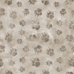 Empreinte de patte fond taupe