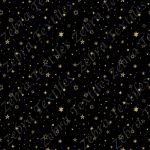 Étoile dorée fond noir