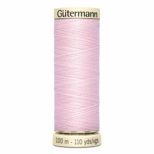 Fil de polyester tout usage Gutermann 100m rose clair