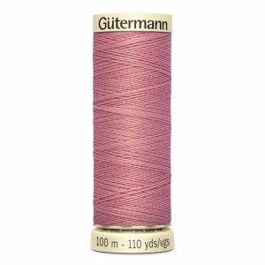 Fil de polyester tout usage Gutermann 100m vieux rose