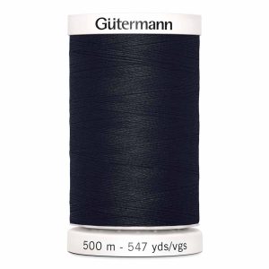 Fil de polyester tout usage Gutermann 500m noir