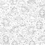 Licorne et étoile à dessiner