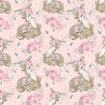 collection maman et bébé bambi fond rose