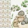 Animaux de la forêt ourson Panneau doudou