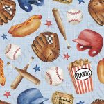 Baseball fond lin bleu