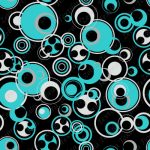 Cercle bleu fond noir