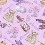 Lavande fond mauve