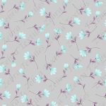Petite fleur bleue fond gris