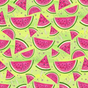 Tranche de melon fond vert