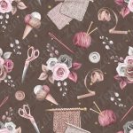 Tricot et couture fond moka