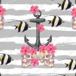 Ancre floral et poisson