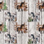 Cheval brun et gris fond planche grise