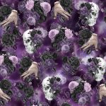 Main horrifique fond mauve