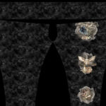 Mange mort et hibou fond noir panneau legging
