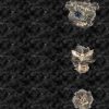 Mange mort et hibou fond noir panneau legging