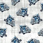 Truck bleu fond gris grunge
