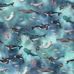 Animaux marins fond aqua