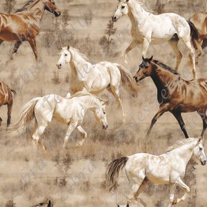 Cheval blanc fond sable