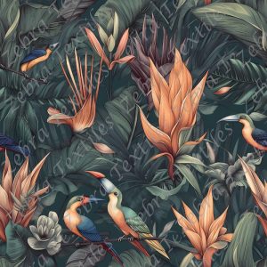 Oiseaux exotiques sous les tropiques