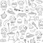 Party BBQ à dessiner