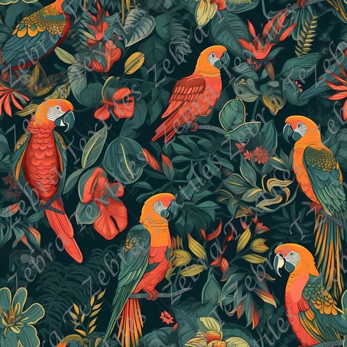 Perroquet sous les tropiques