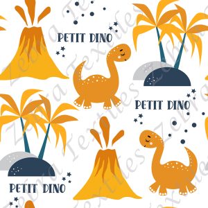 Collection dino mignon petit dino fond blanc