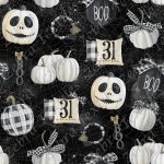 Halloween chic fond noir toile