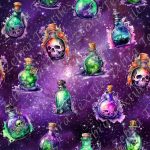 Potion mortelle fond mauve galactique