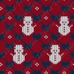 Bonhomme de neige et coeur lainage