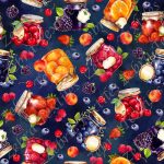 Confiture de fruits fond marine