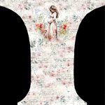 Femme enceinte floral fond floral
