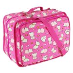 Fourre-tout d'accessoires d'artisanat chien fond rose