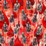Mort vivant effrayant fond sanguinolent