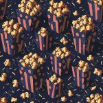 Popcorn fond marine